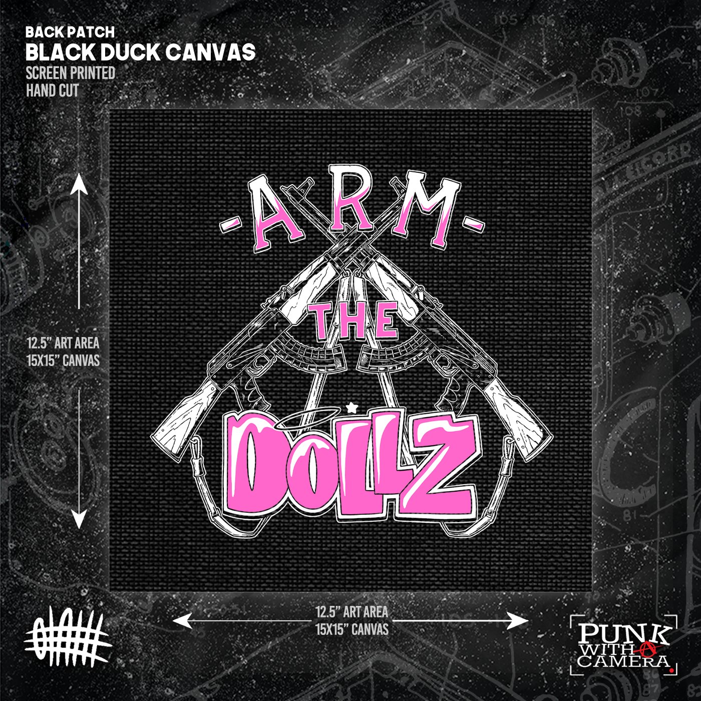 Arm The Dollz - Mutual Aid Design - Backpatch