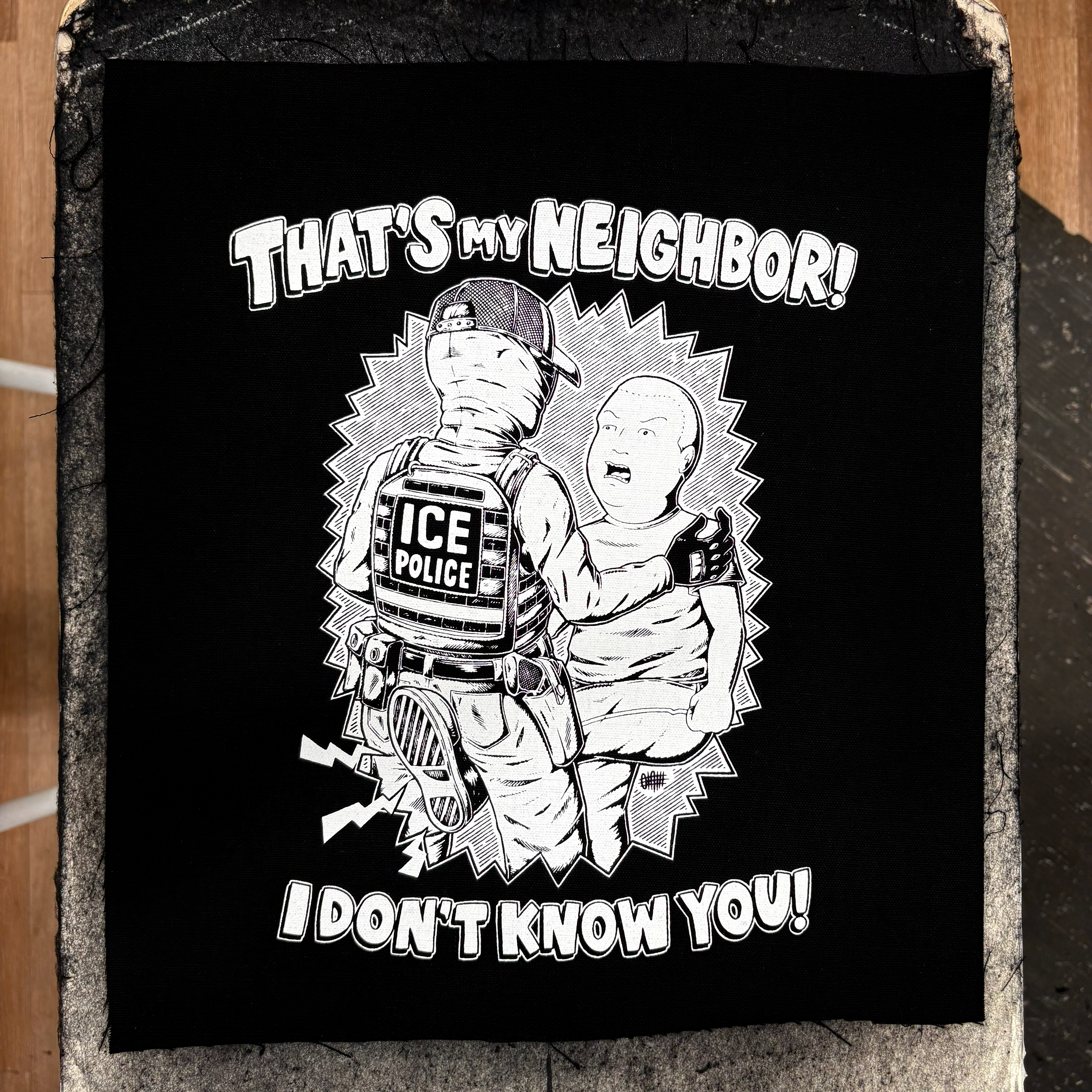 That's My Neighbor I Don't Know You!! - Backpatch