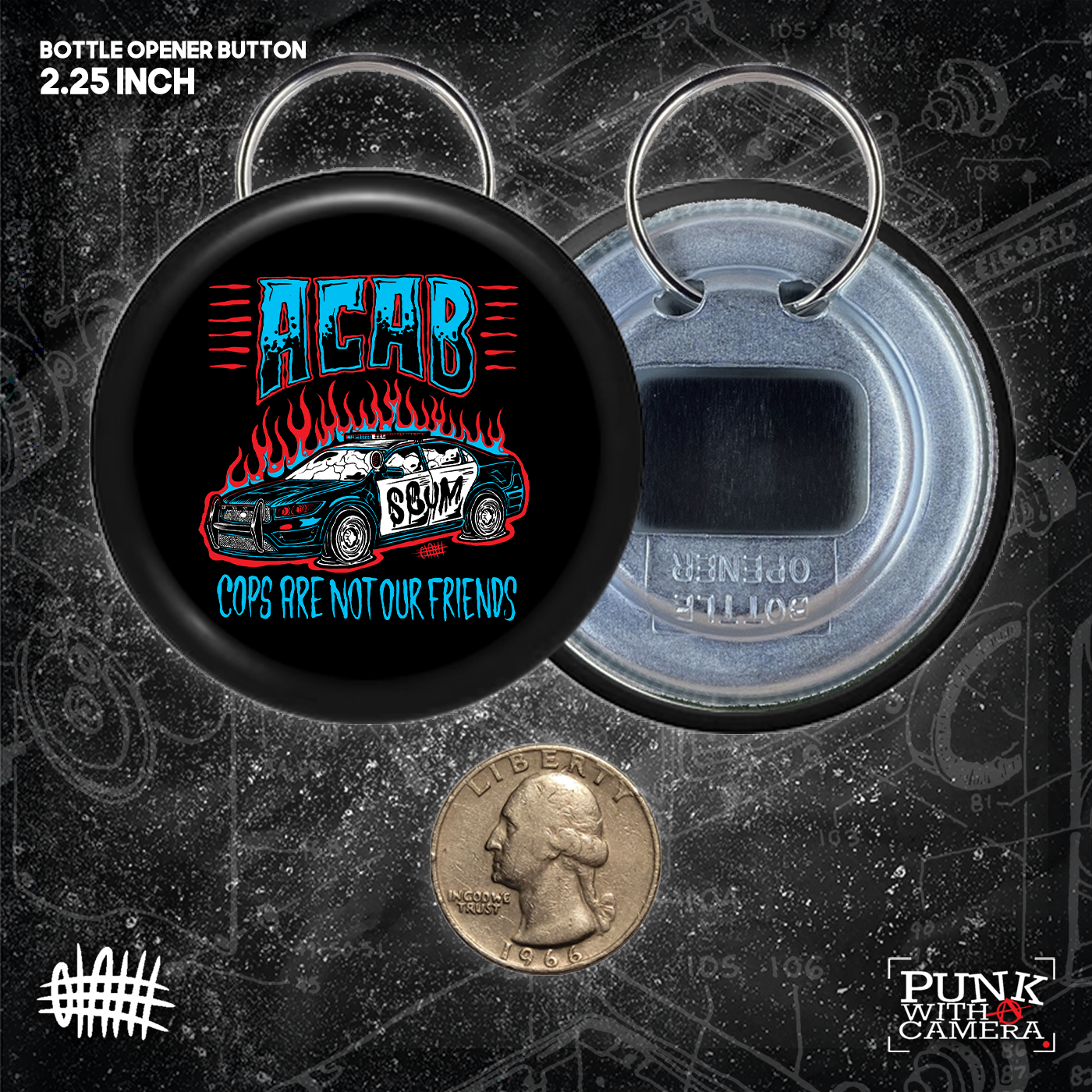 Cops Are Not Our Friend - Buttons (1, 1.25, 1.5, & 2.25 Inch)