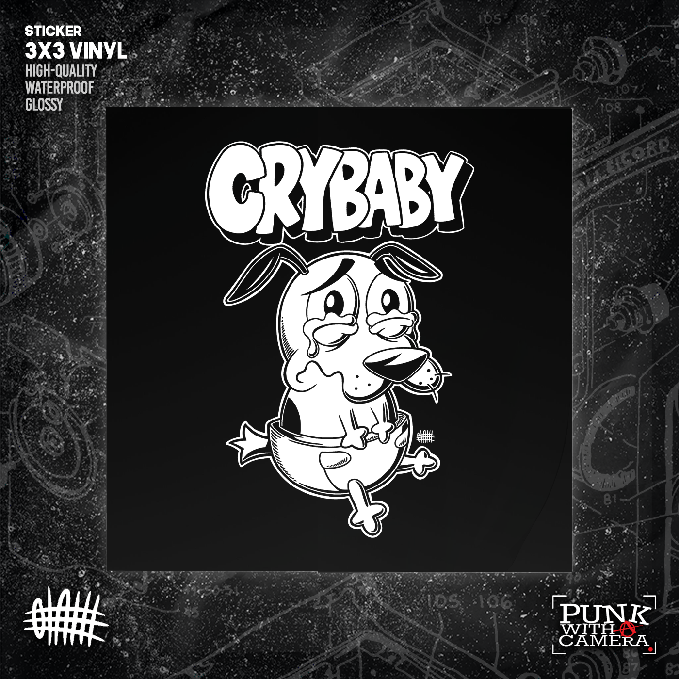 Crybaby - Sticker (3X3)