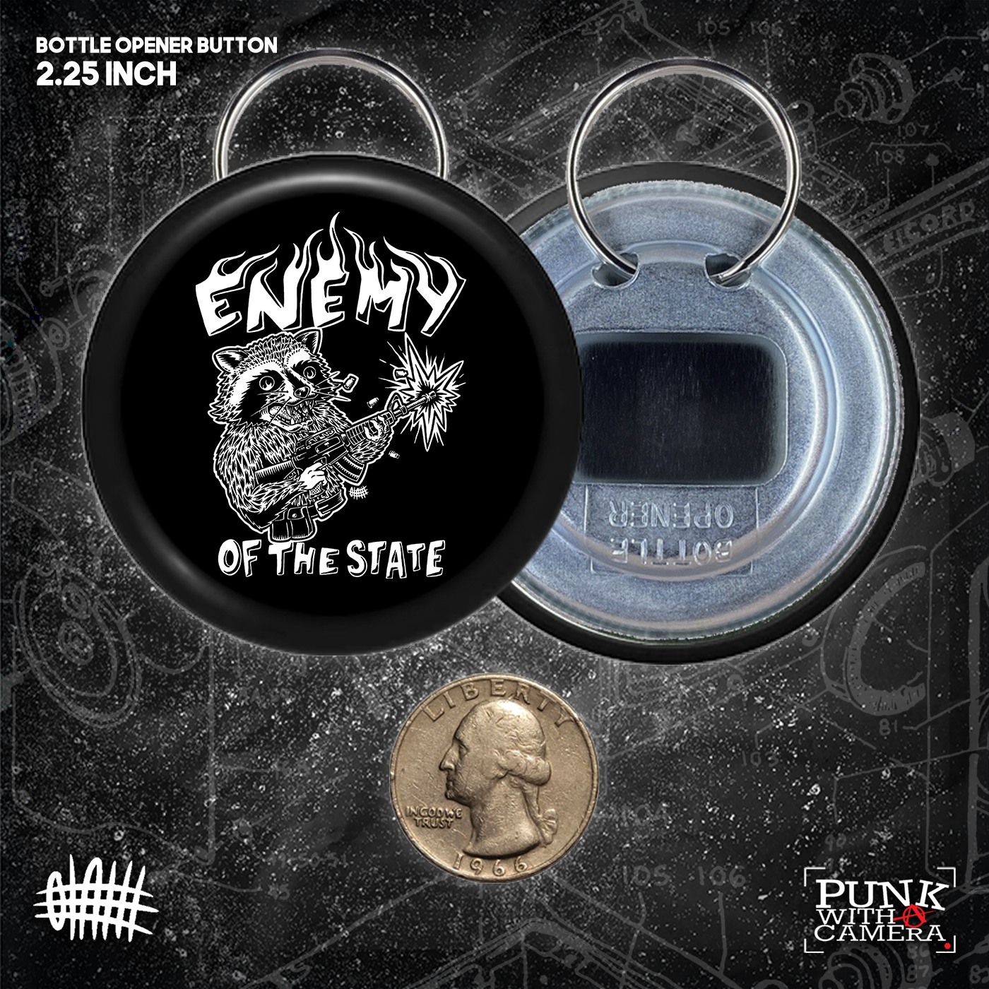 Enemy Of The State - Buttons (1, 1.5, & 2.25 Inch)