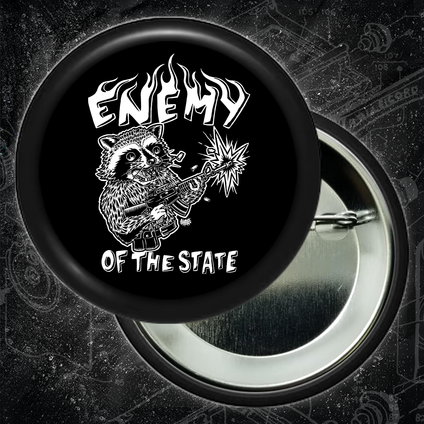 Enemy Of The State - Buttons (1, 1.5, & 2.25 Inch)