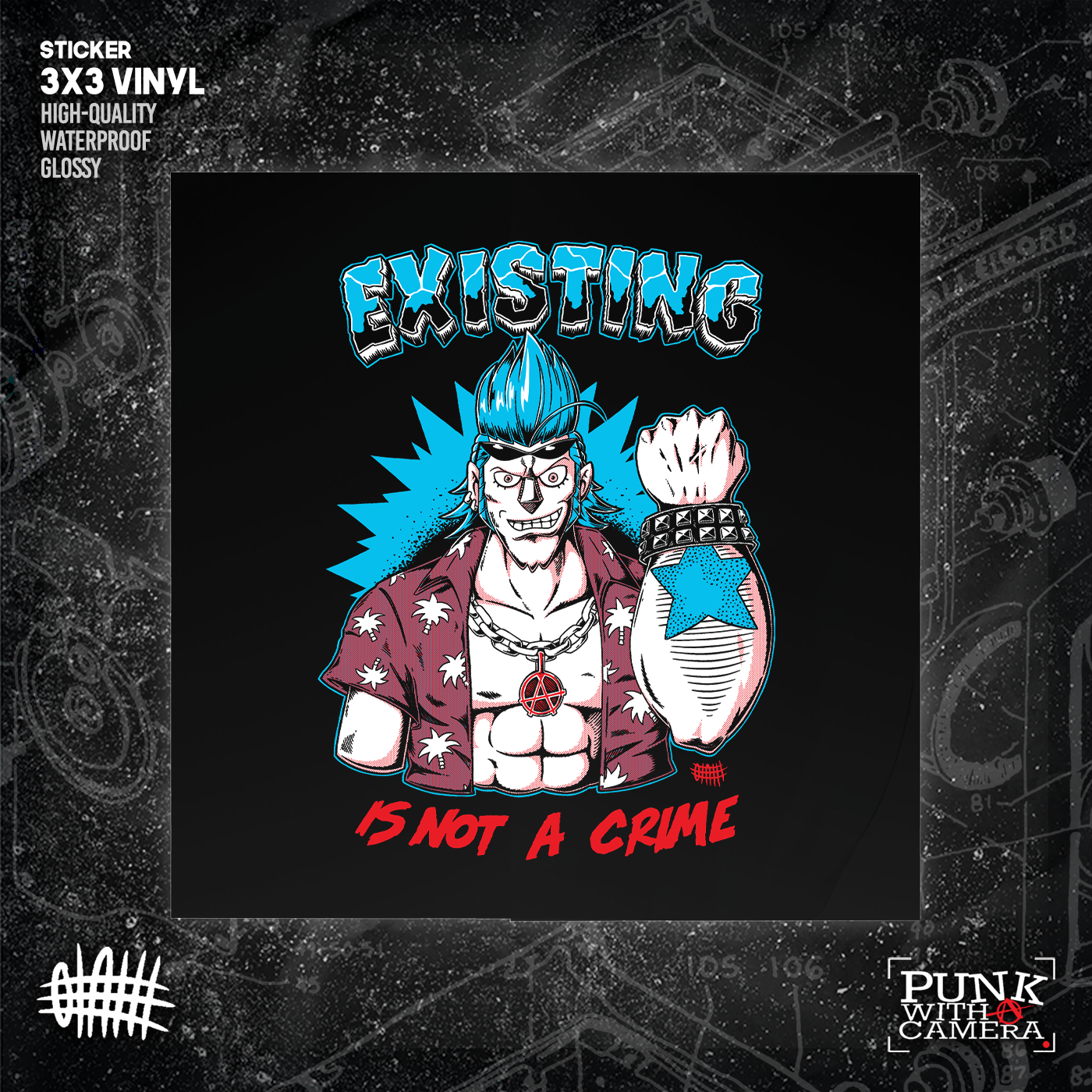 Existing Is Not A Crime - Sticker (3X3)