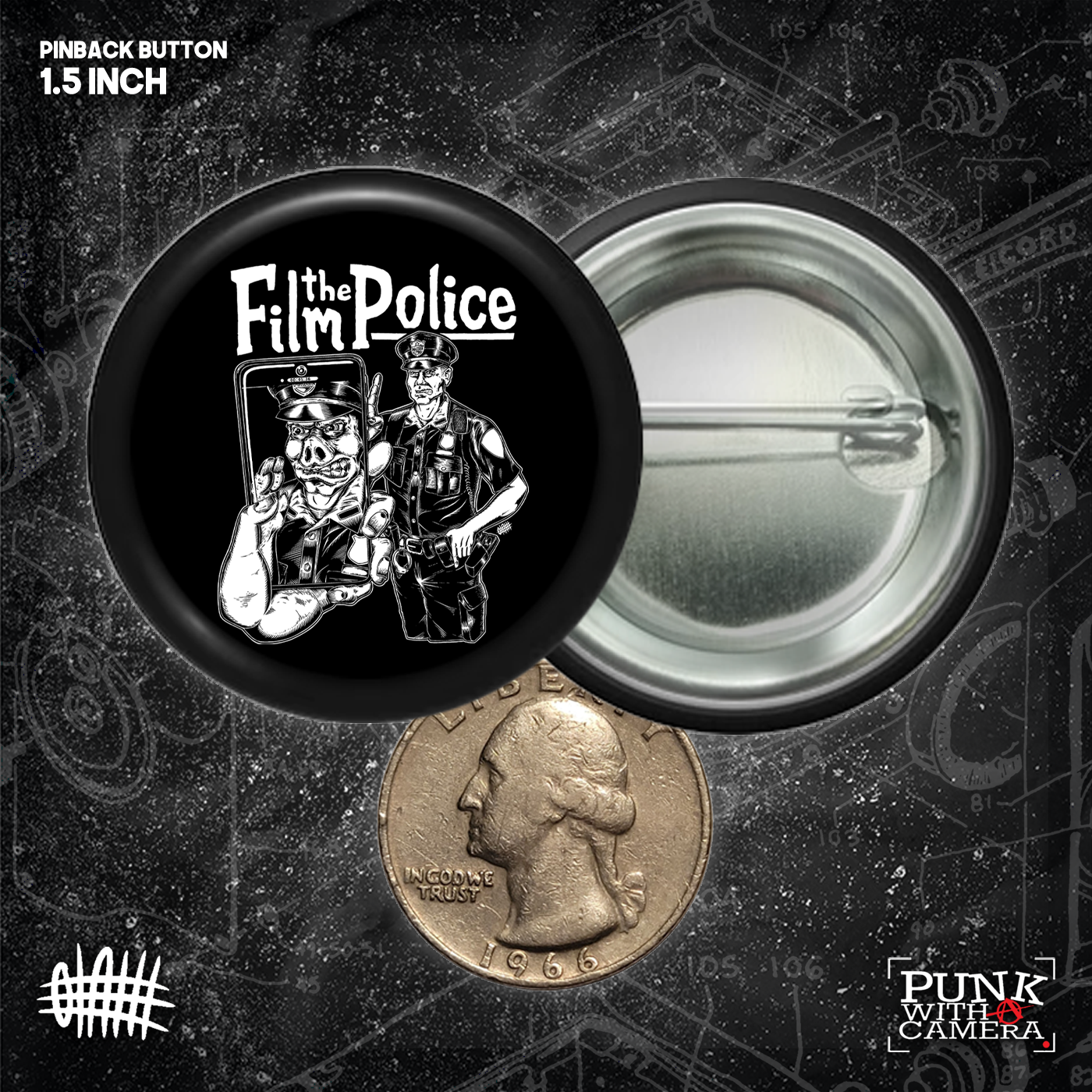 Film The Police - Buttons (1, 1.25, 1.5, & 2.25 Inch)