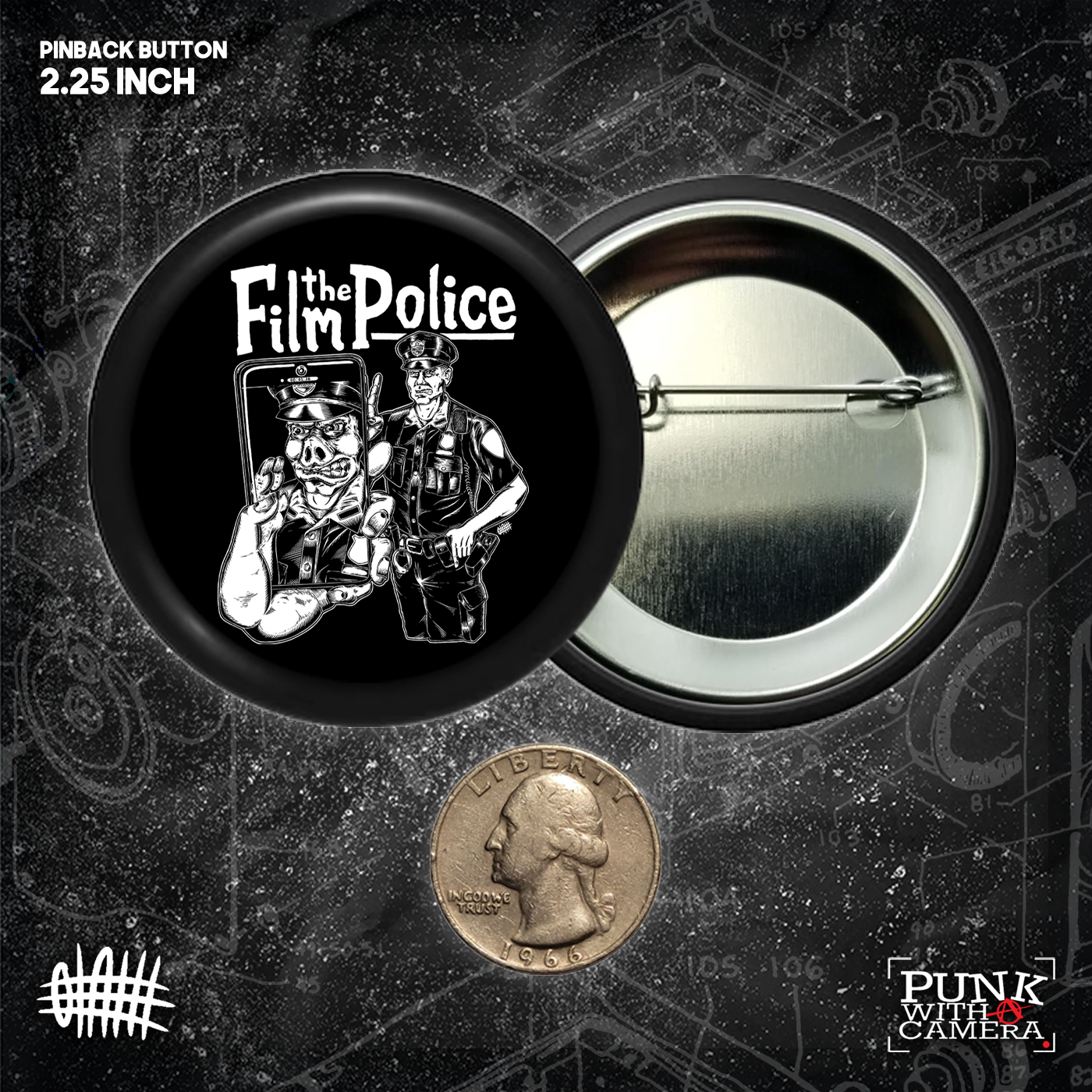 Film The Police - Buttons (1, 1.25, 1.5, & 2.25 Inch)