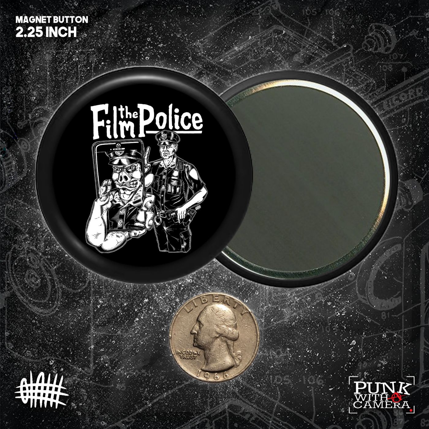 Film The Police - Buttons (1, 1.25, 1.5, & 2.25 Inch)