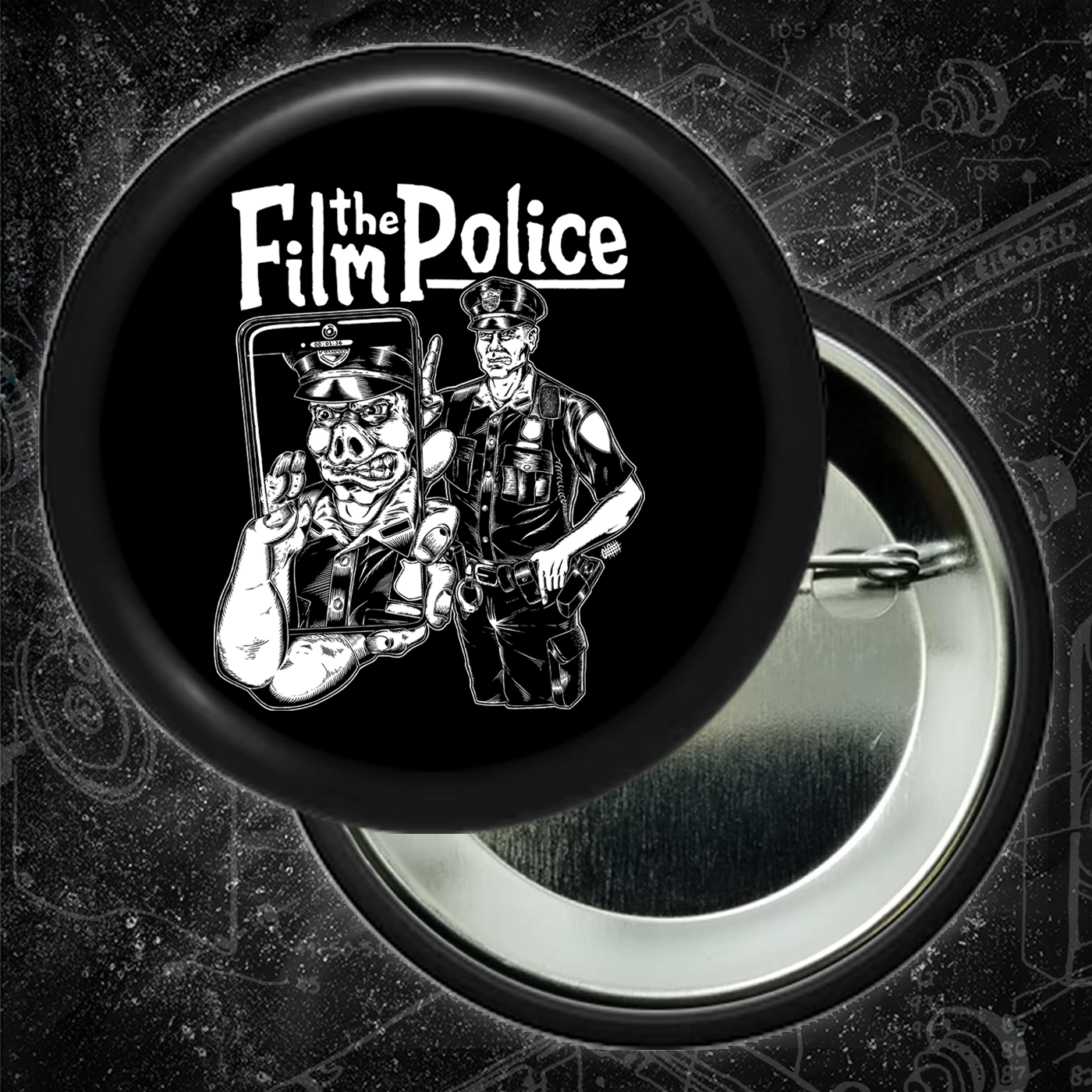 Film The Police - Buttons (1, 1.25, 1.5, & 2.25 Inch)