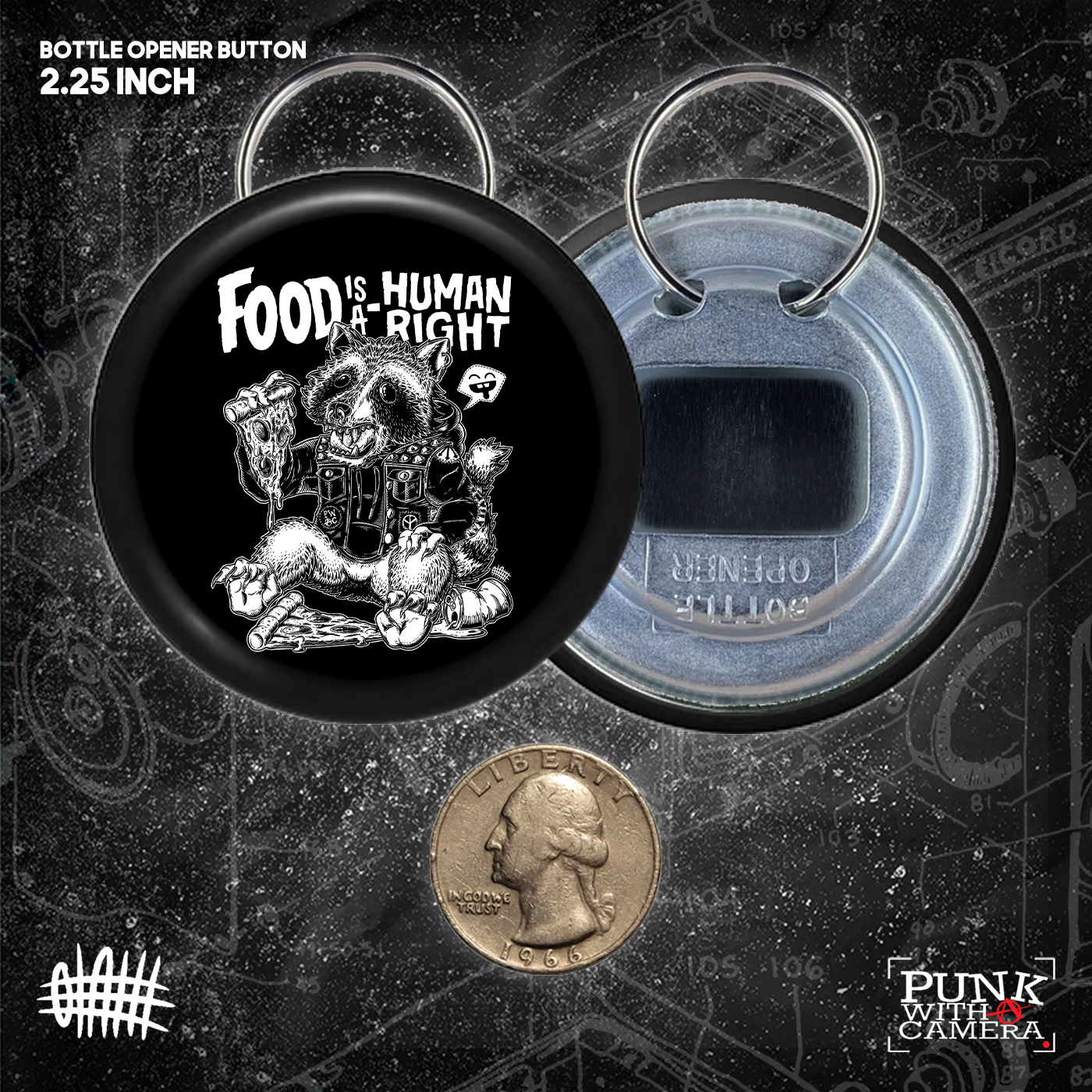 Food Is A Human Right - Button (1.5 & 2.25 Inch)