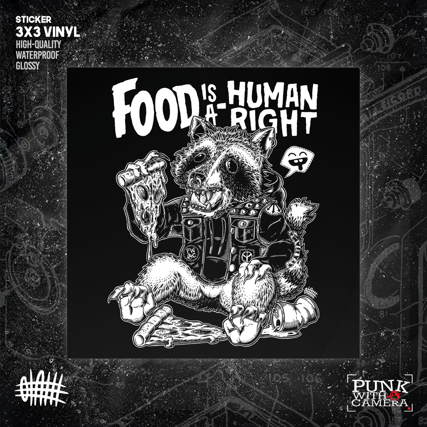 Food Is A Human Right - Sticker (3x3)