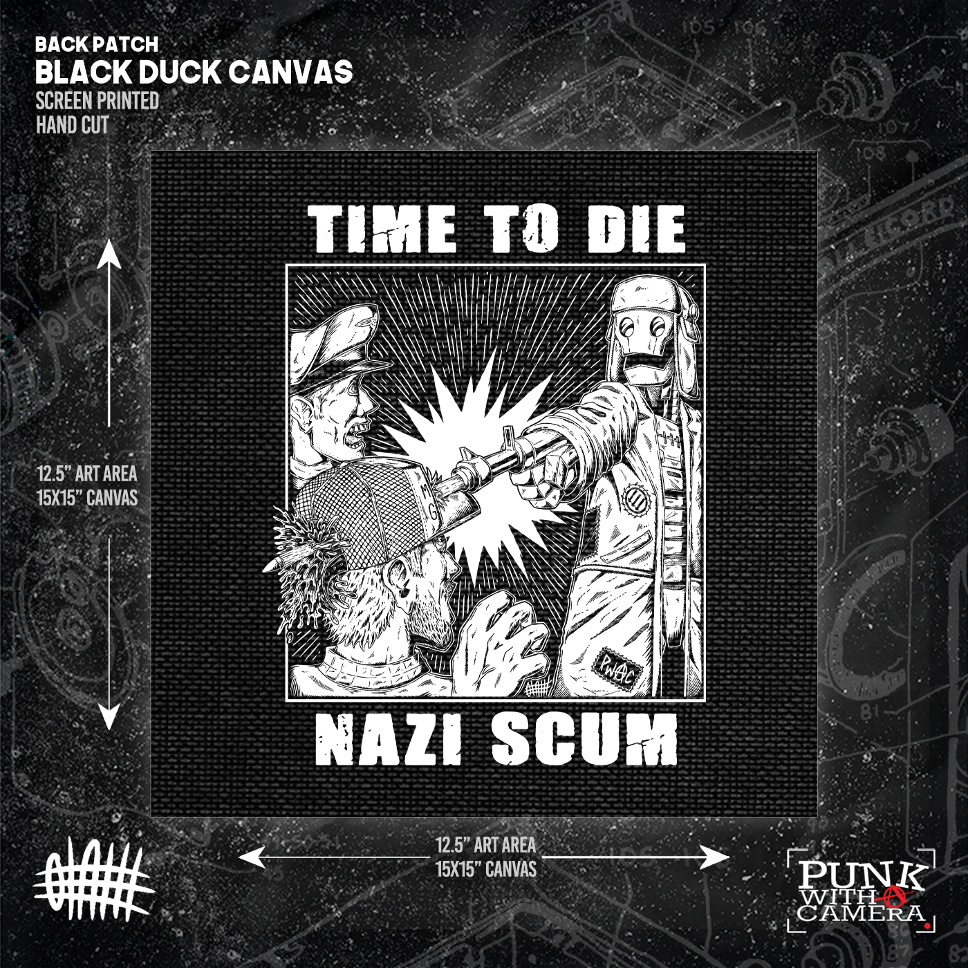 Time To Die Nazi Scum - Patch (6x6)