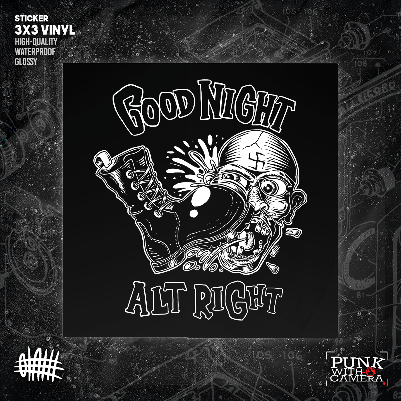 Good Night Alt Right - Sticker (3X3)