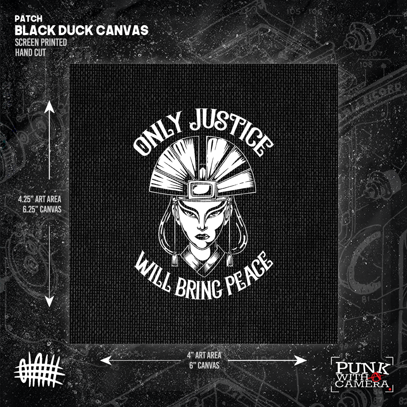 Kyoshi Only Justice Will Bring Peace - Patch (4x4)