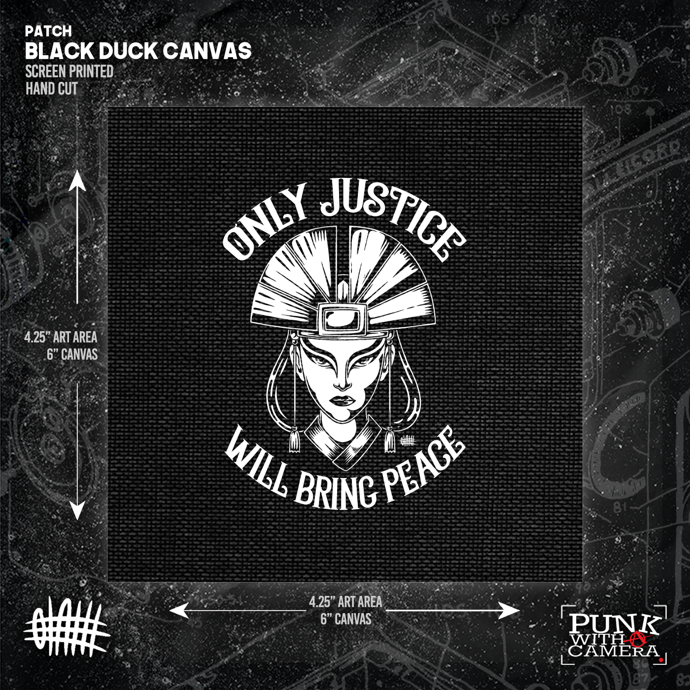 Kyoshi Only Justice Will Bring Peace - Patch (6x6)