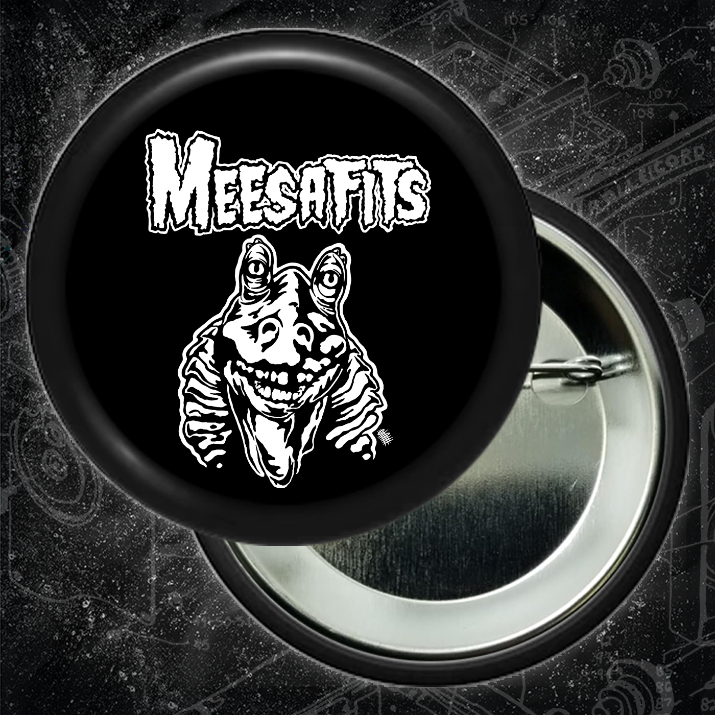 Meesafits - Buttons (1, 1.25, 1.5, & 2.25 Inch)