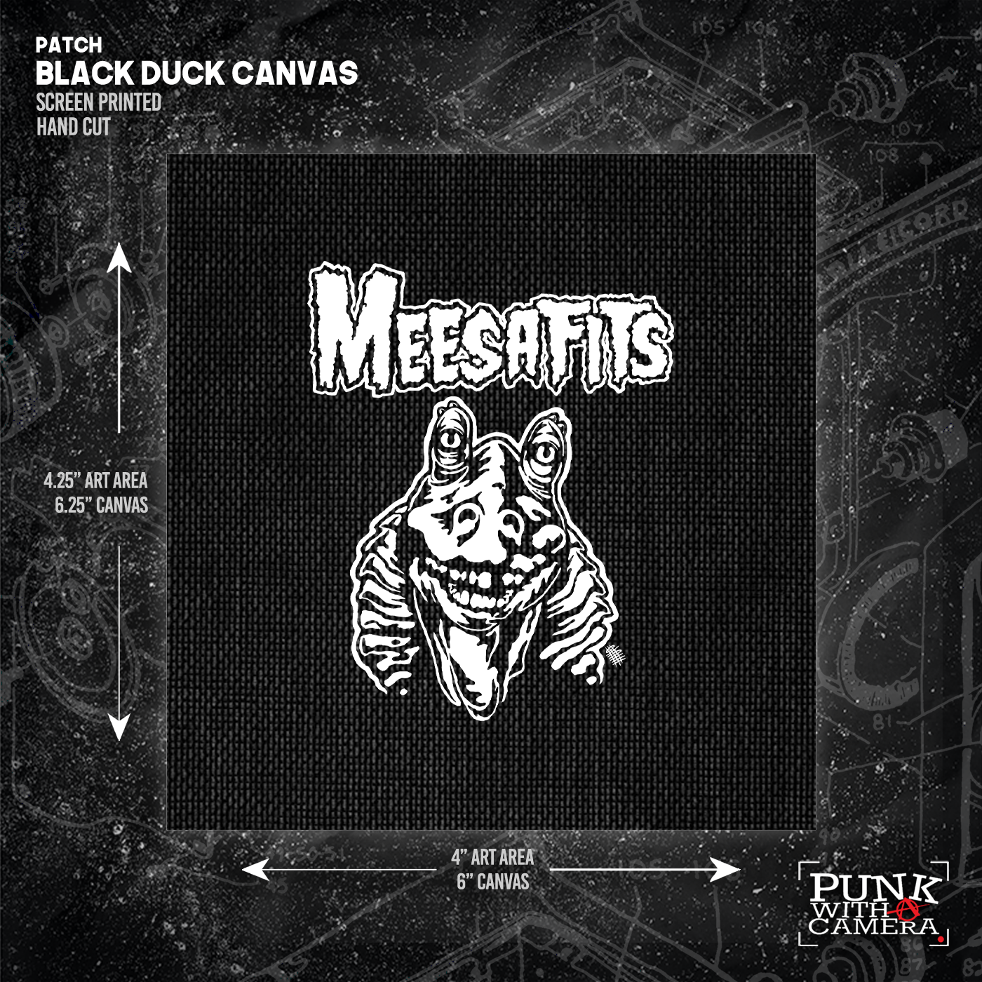 Meesafits - Patch (6x6.25 Inches)