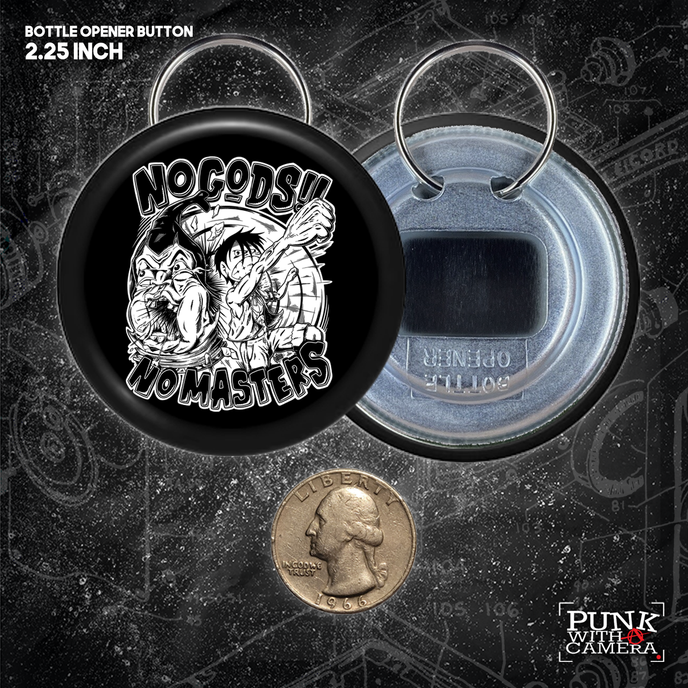 No Gods No Masters - Buttons (1.25, 1.5, & 2.25 Inch)