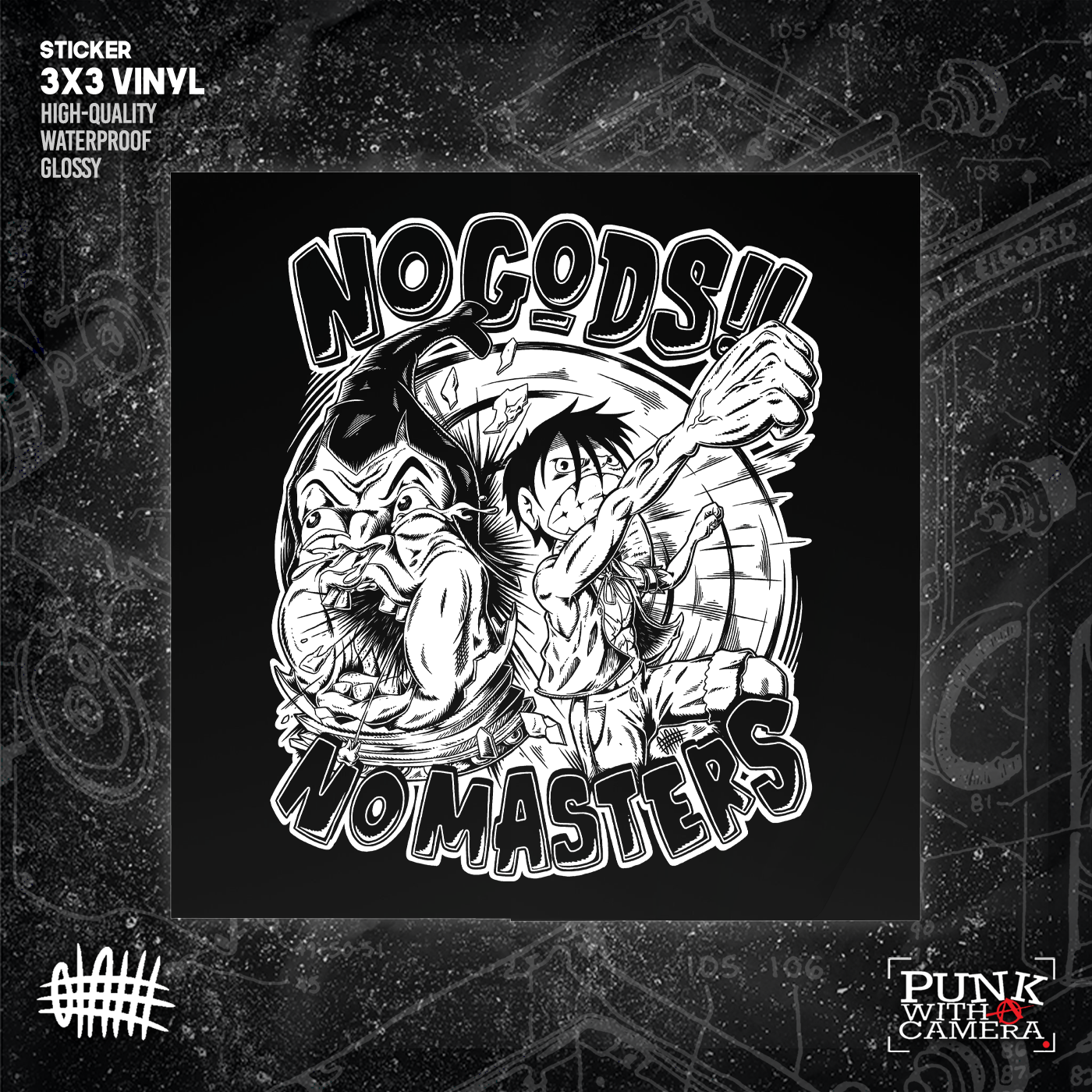No Gods No Masters - Sticker (3X3)