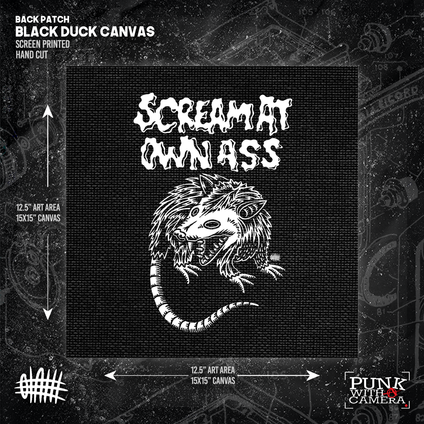 Scream At Own Ass - Backpatch