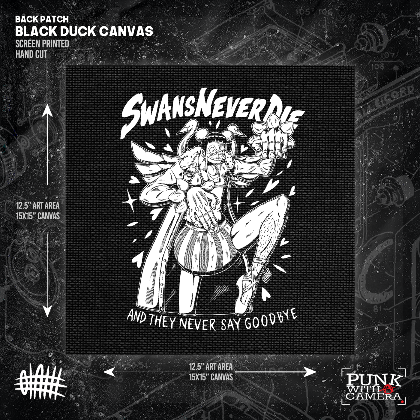 Swans Never Die  - Backpatch