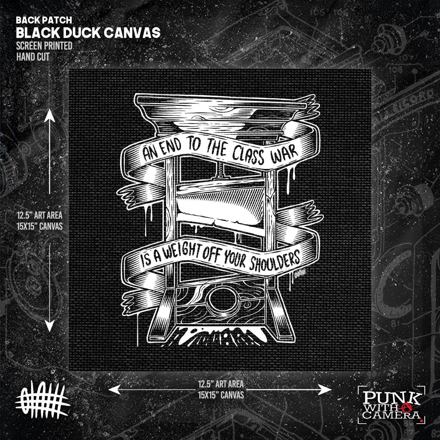 An End To The Class War Is A Weight Off Your Shoulders - Backpatch