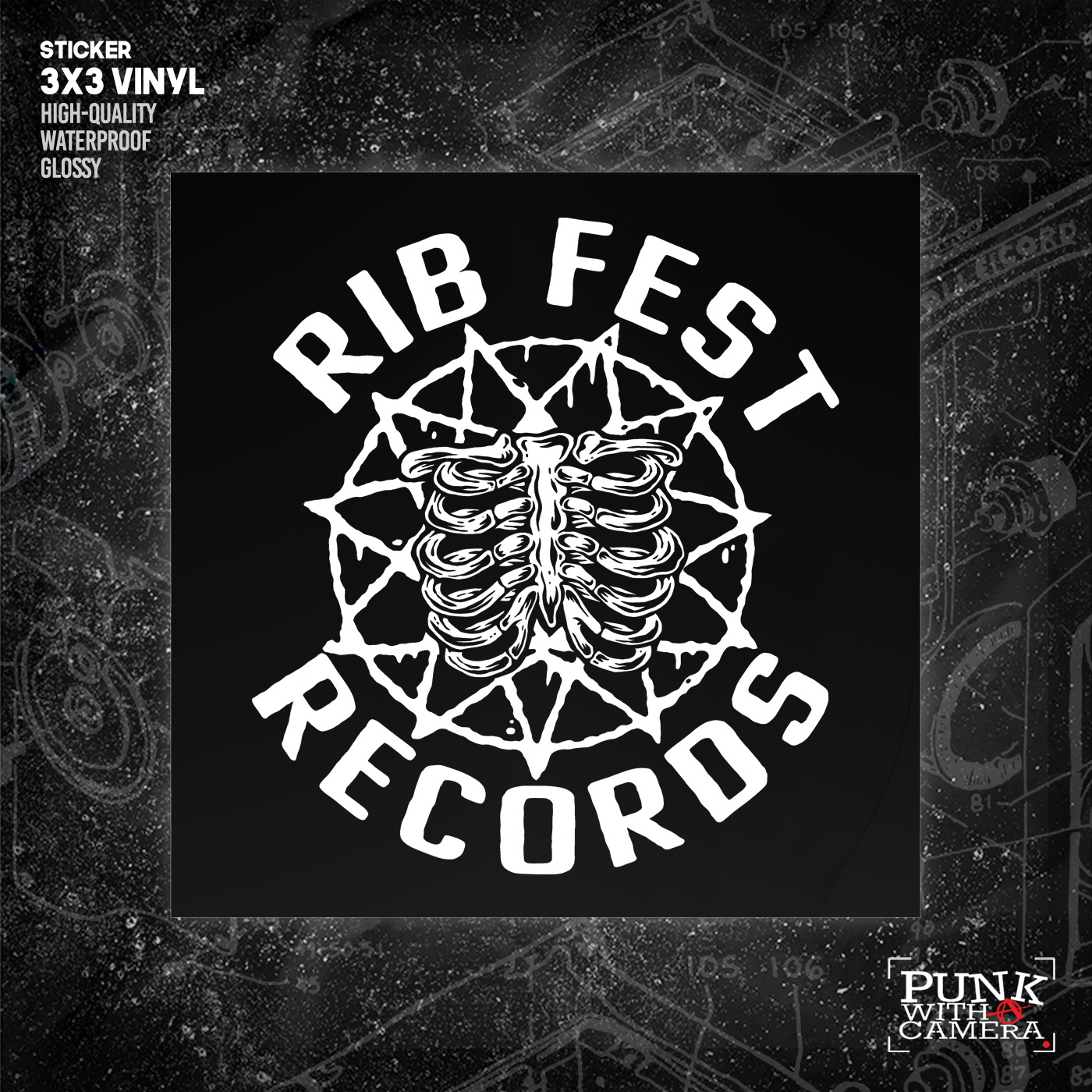 Rib Fest Records - Sticker (3X3)