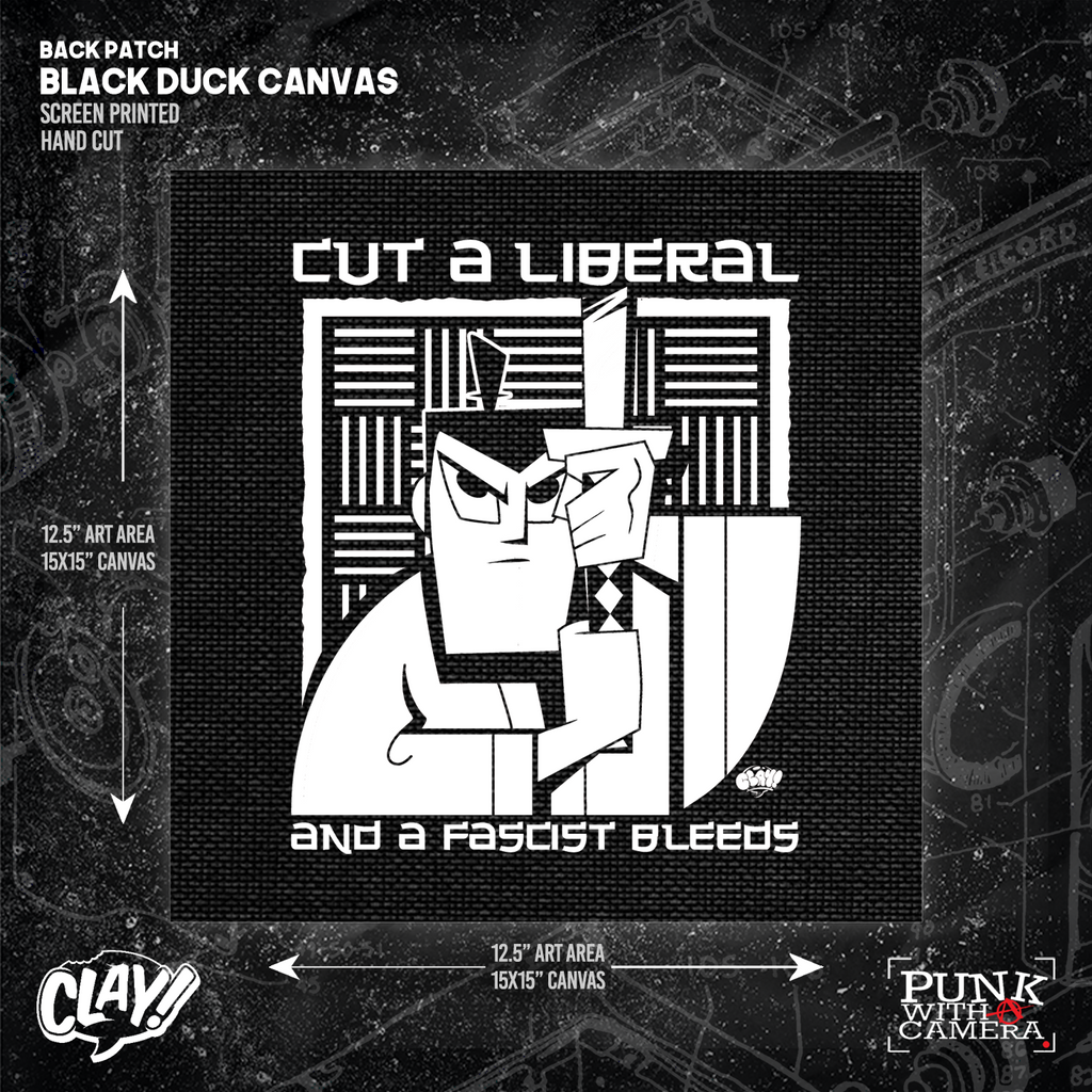 Cut A Liberal And A Fascist Bleeds - Backpatch