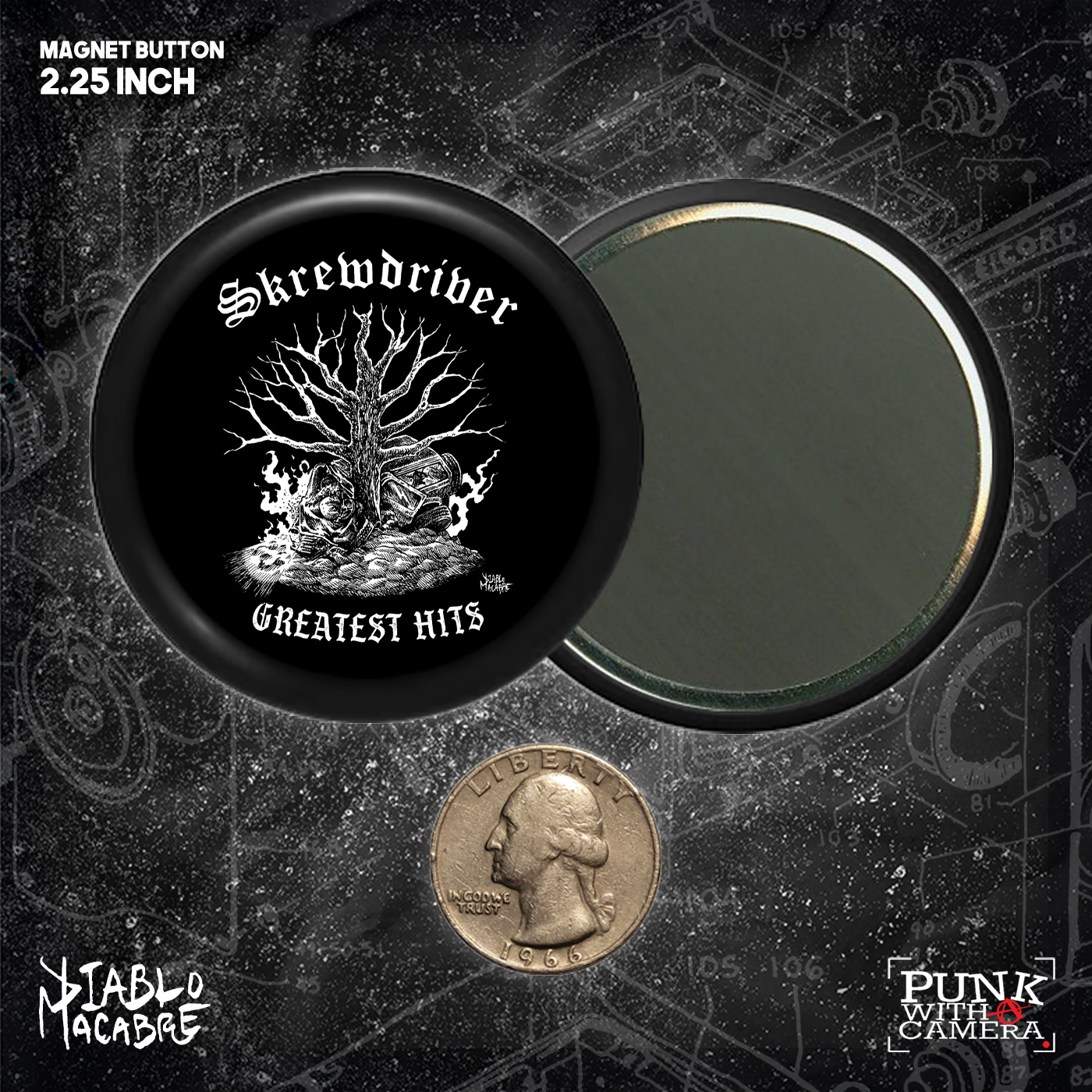 Skrewdriver Greatest Hits - Button 2.25 Inch