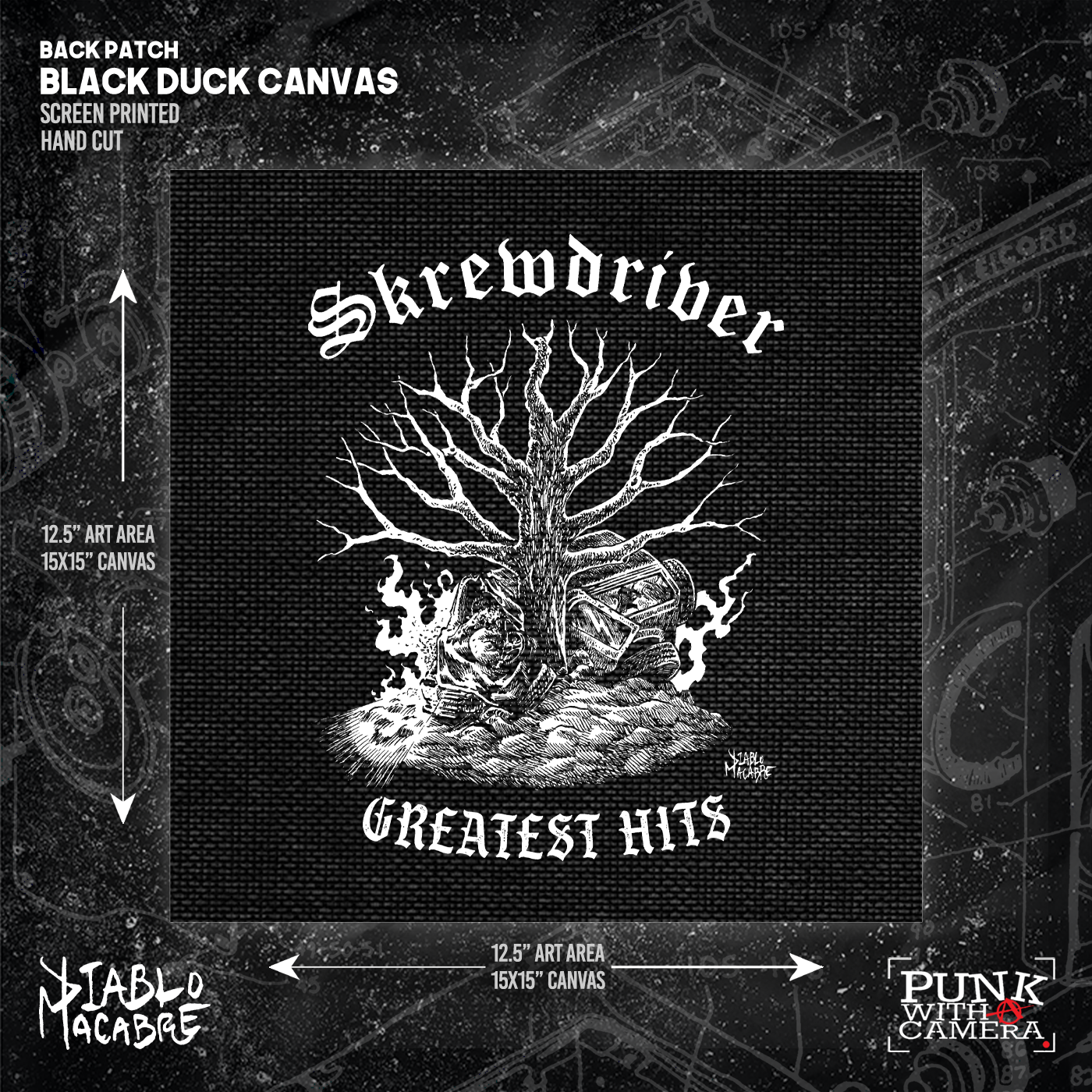 Skrewdriver Greatest Hits - Backpatch