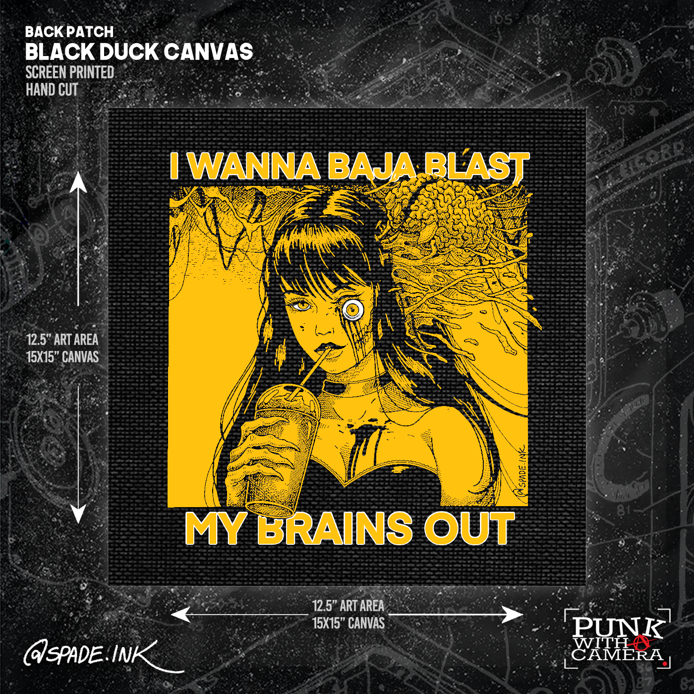 I Want To Baja Blast My Brains Out - Backpatch