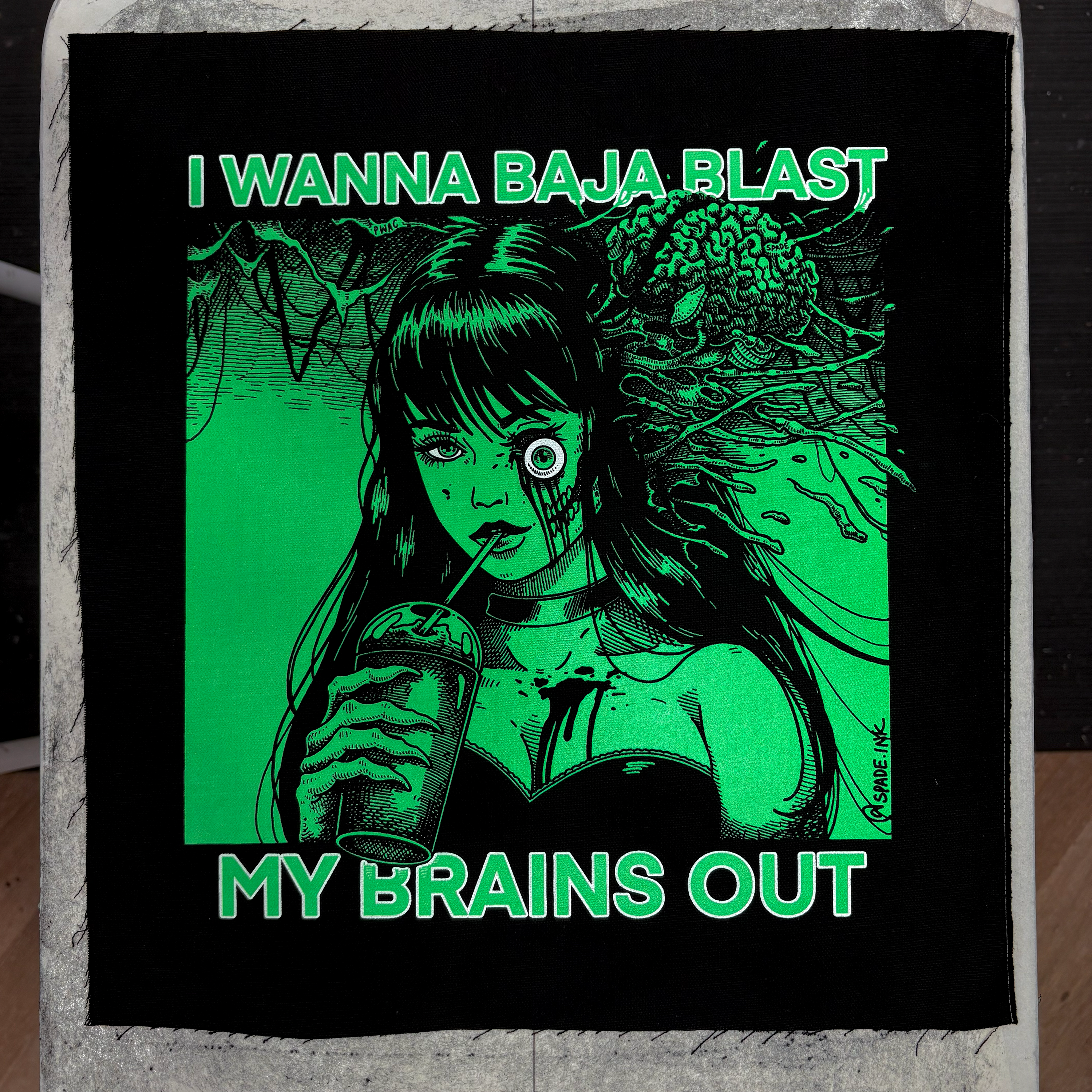 I Want To Baja Blast My Brains Out - Backpatch