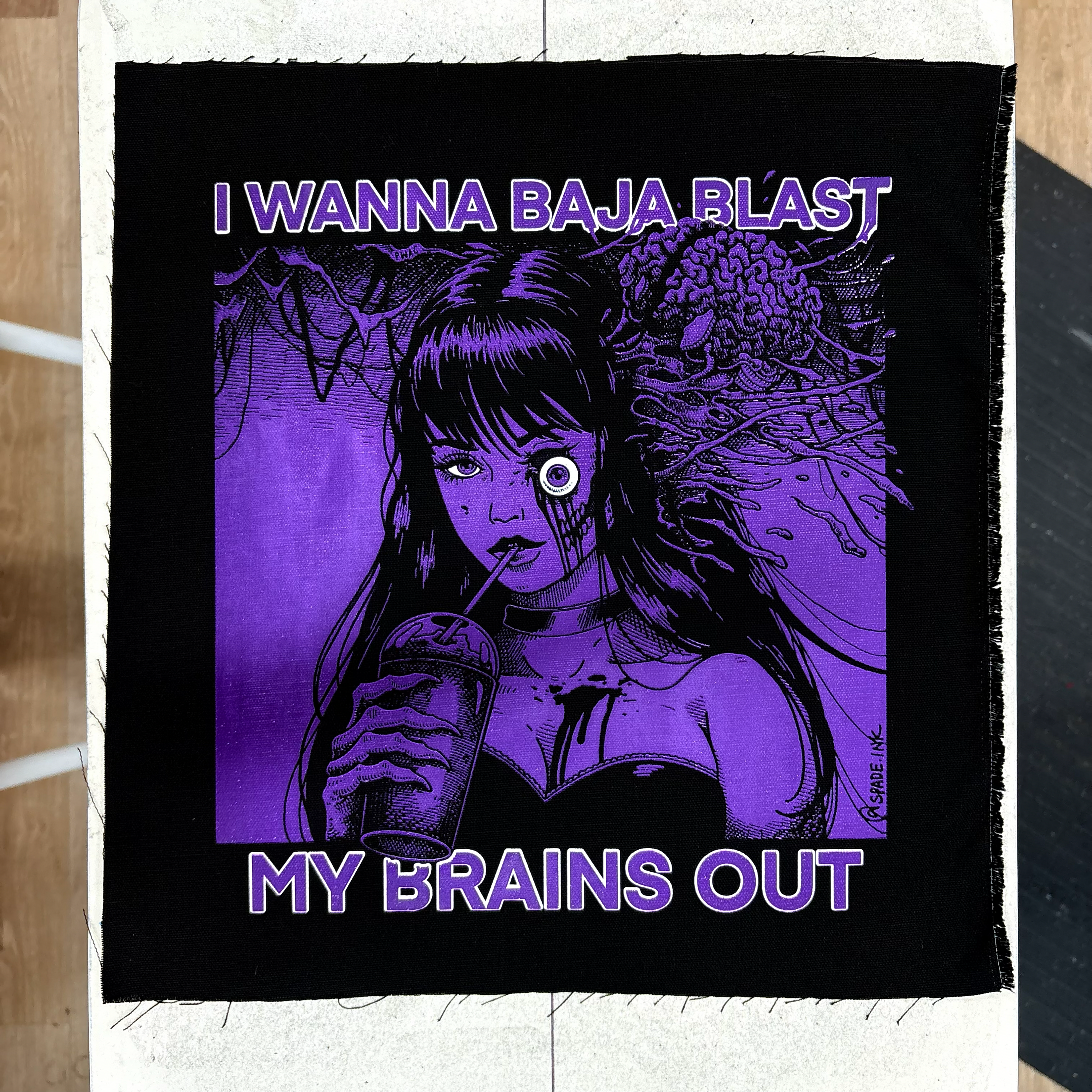I Want To Baja Blast My Brains Out - Backpatch