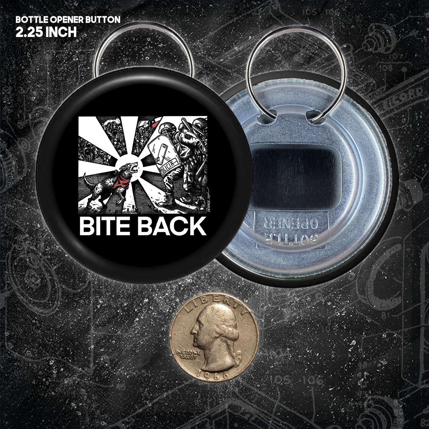 Bite Back - Buttons (1, 1.25, 1.5, & 2.25 Inch)