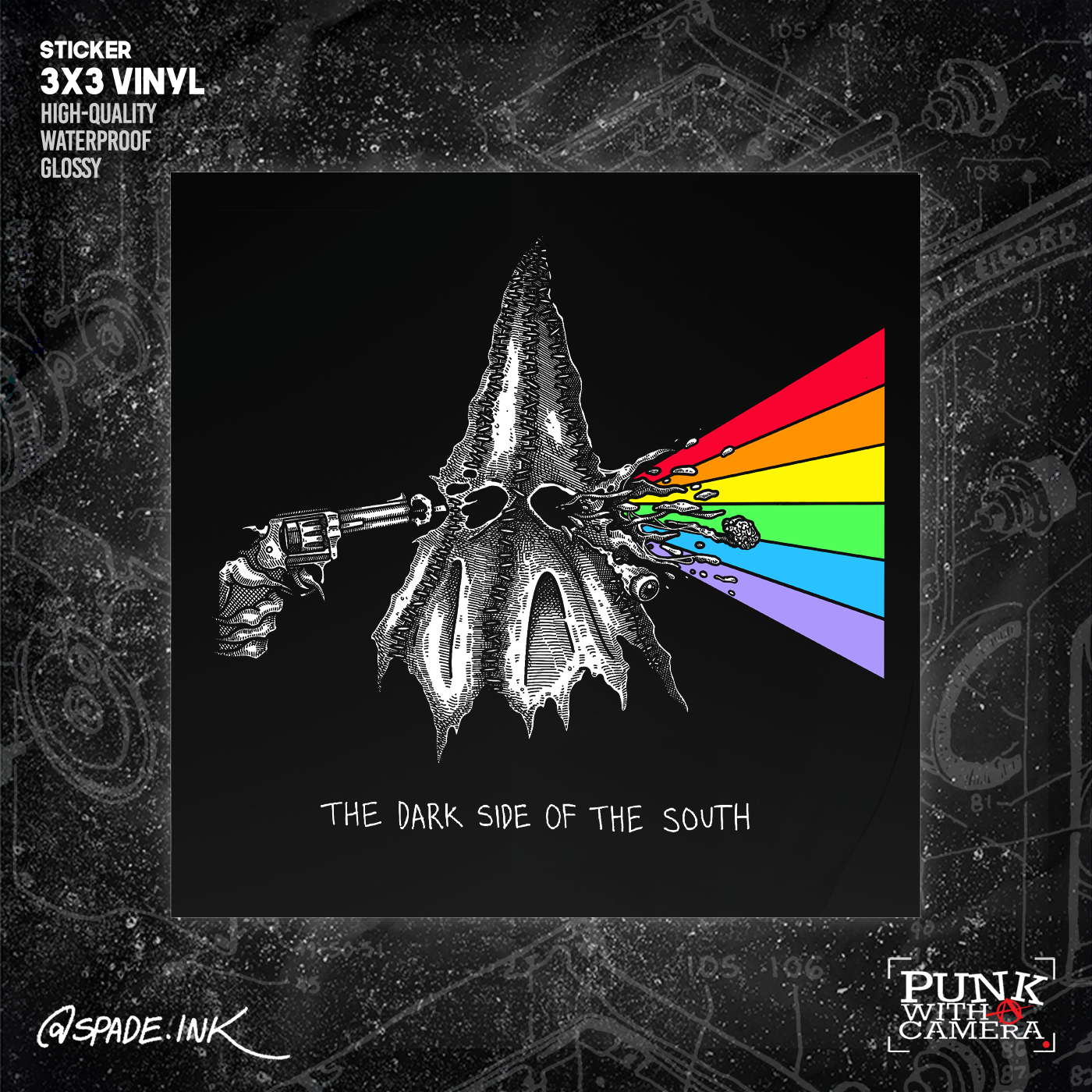 Dark Side Of The South - Sticker (3X3)