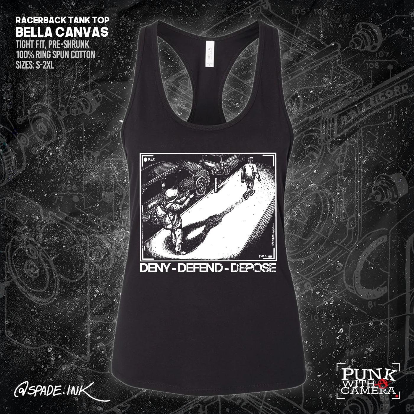 Deny Defend Depose - Spade.Ink