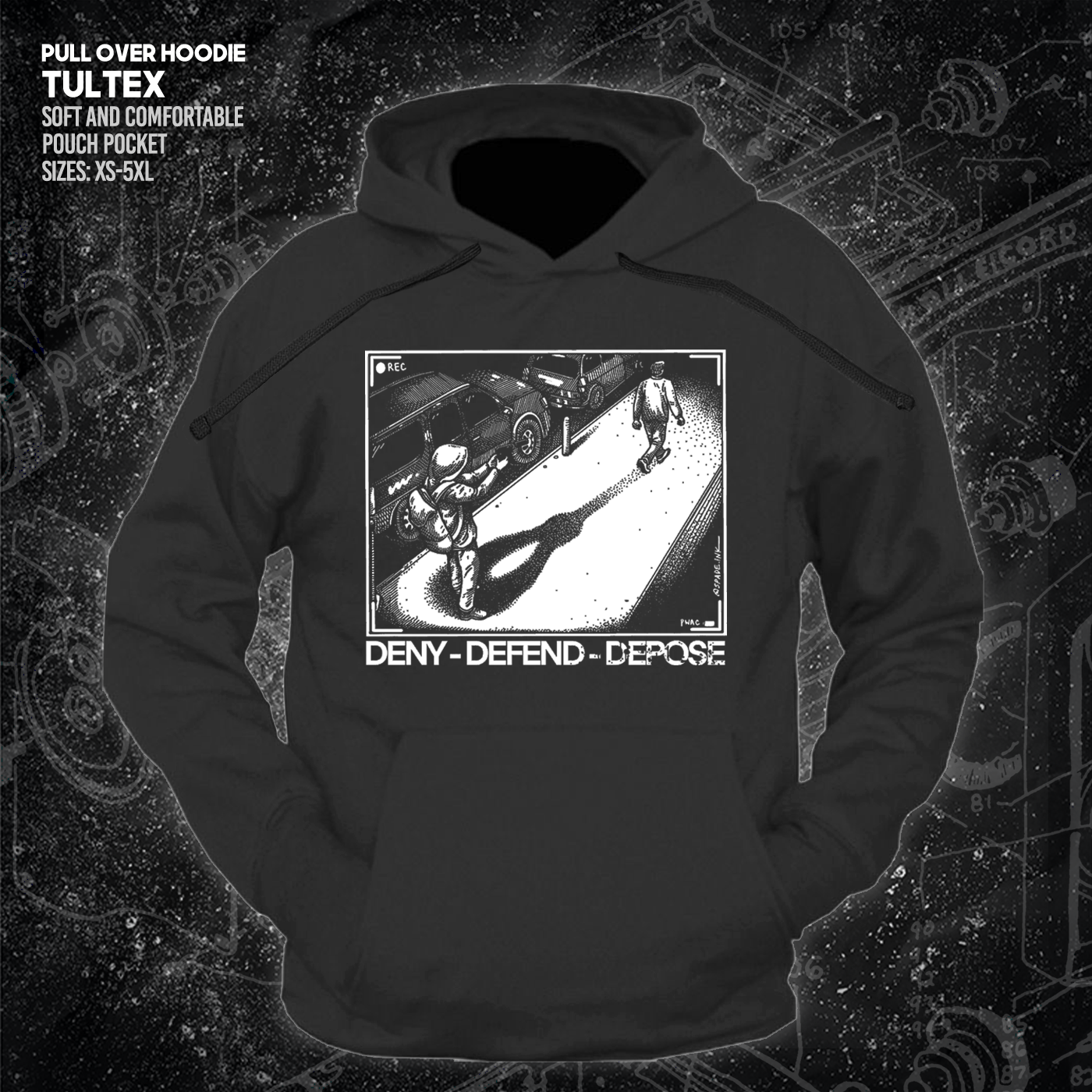 Deny Defend Depose - Spade.Ink