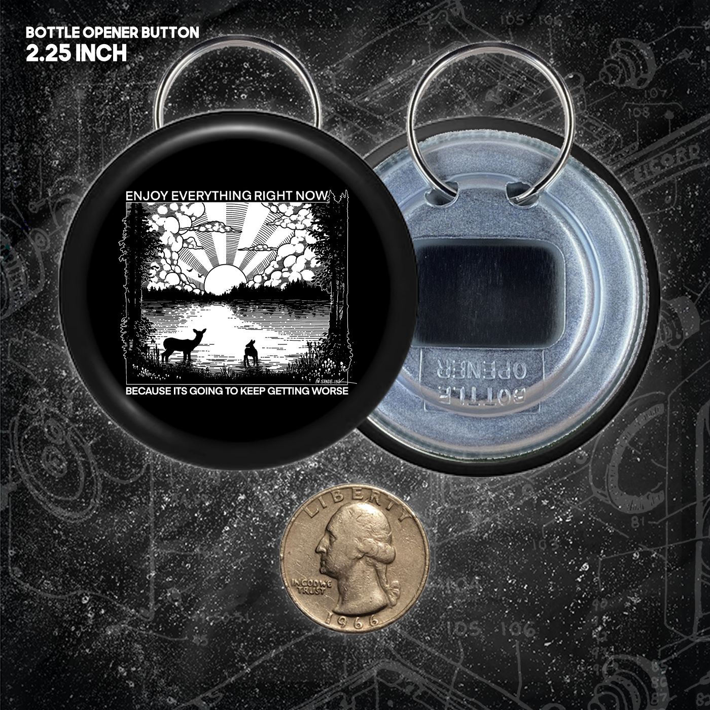 Enjoy Everything Right Now Because It Is Going To Keep Getting Worse - Buttons 2.25 Inch