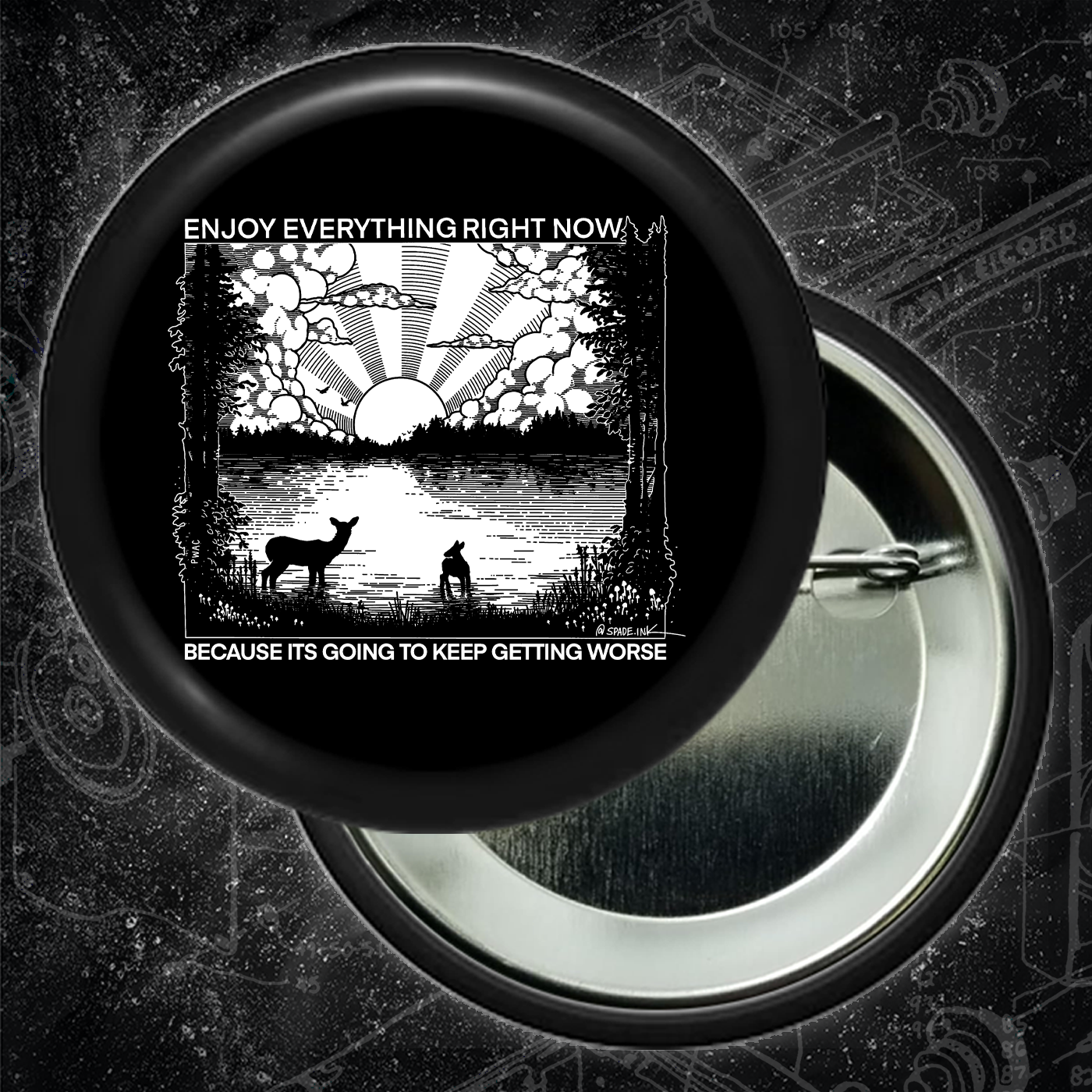 Enjoy Everything Right Now Because It Is Going To Keep Getting Worse - Buttons 2.25 Inch