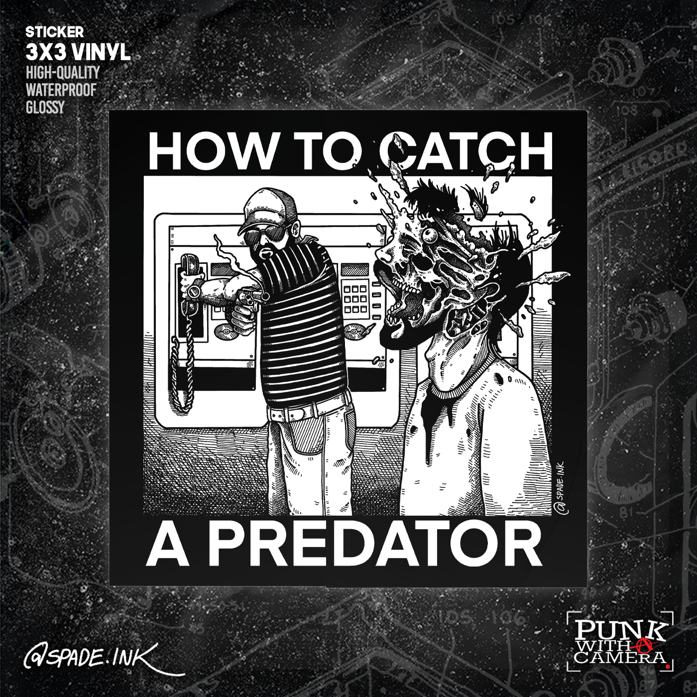 How To Catch A Predator - Sticker (3X3)