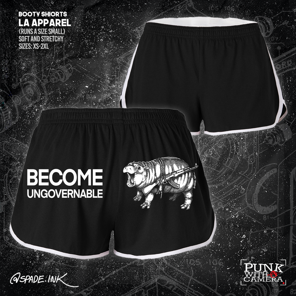 Moo Deng Become Ungovernable - Booty Shorts