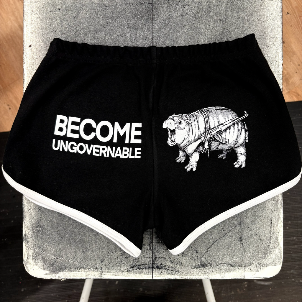 Moo Deng Become Ungovernable - Booty Shorts