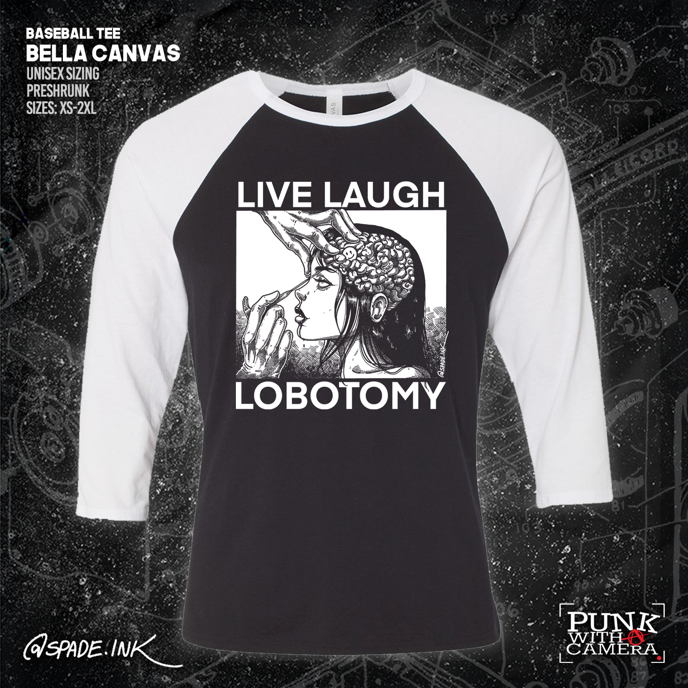 Live Laugh Lobotomy - Spade.Ink