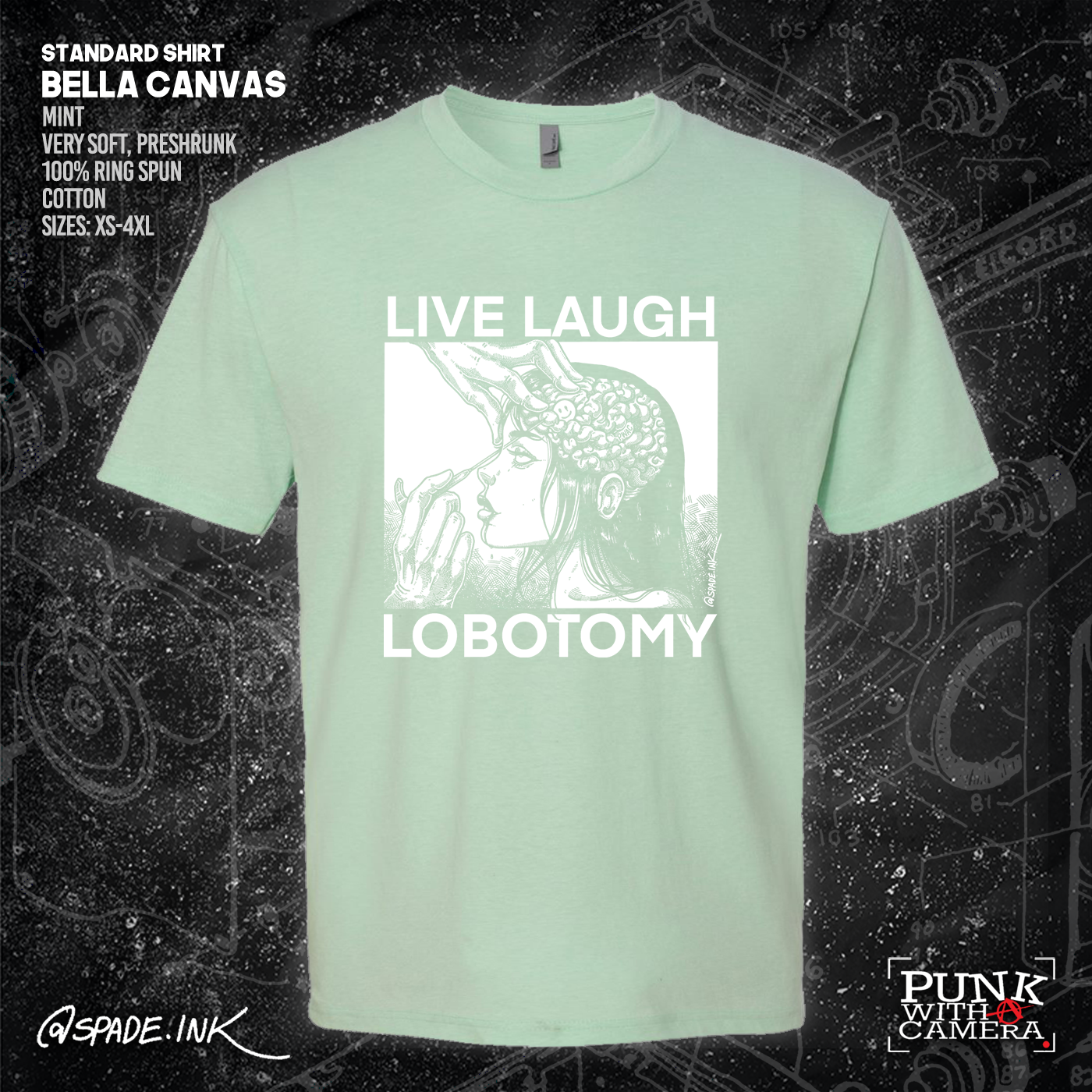Live Laugh Lobotomy - Spade.Ink