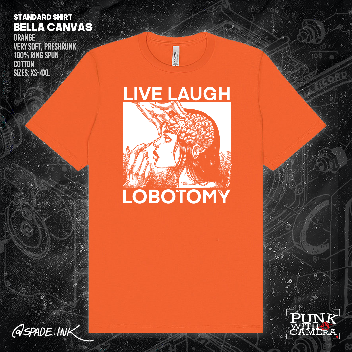 Live Laugh Lobotomy - Spade.Ink