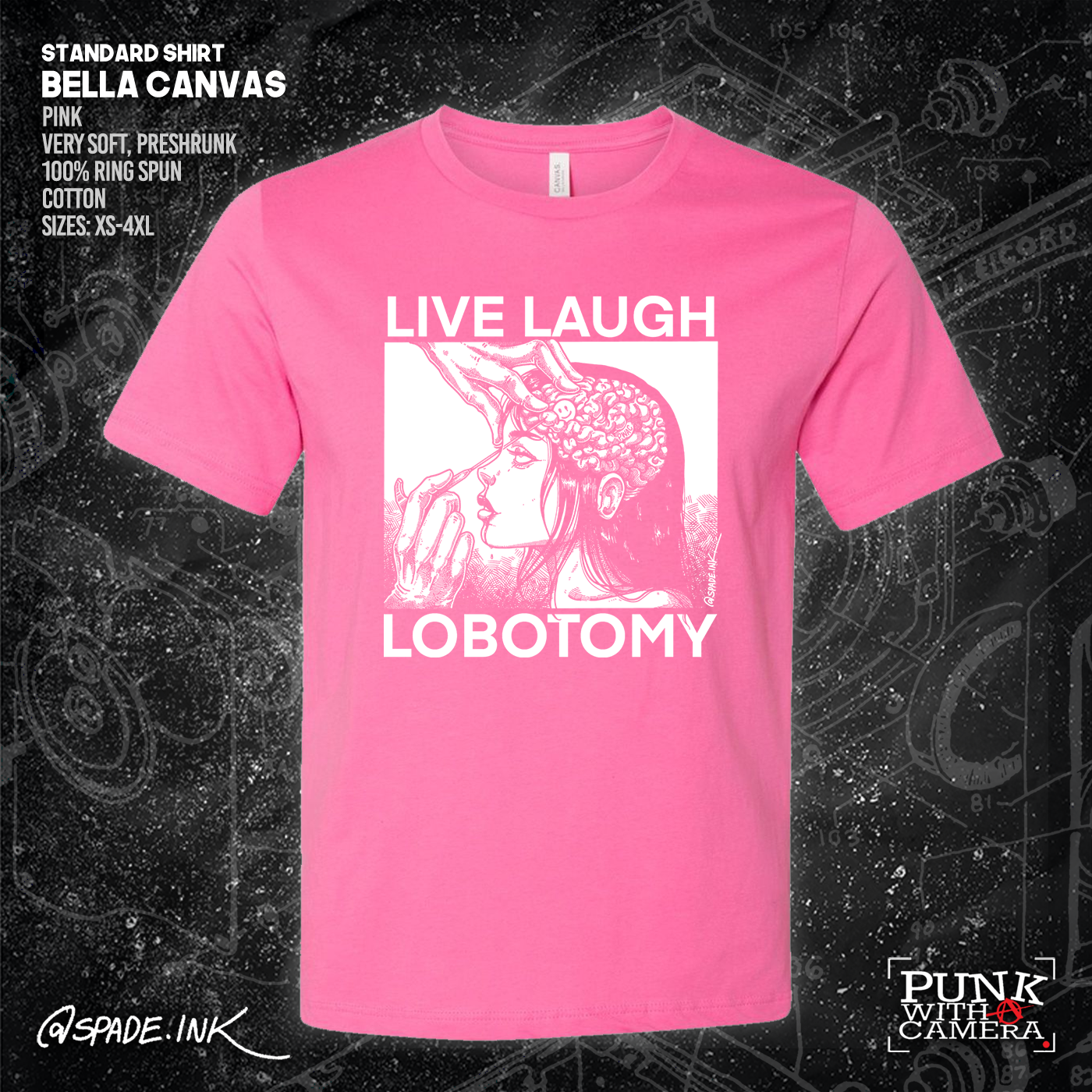 Live Laugh Lobotomy - Spade.Ink