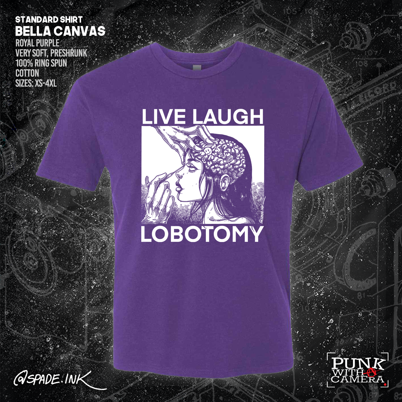 Live Laugh Lobotomy - Spade.Ink