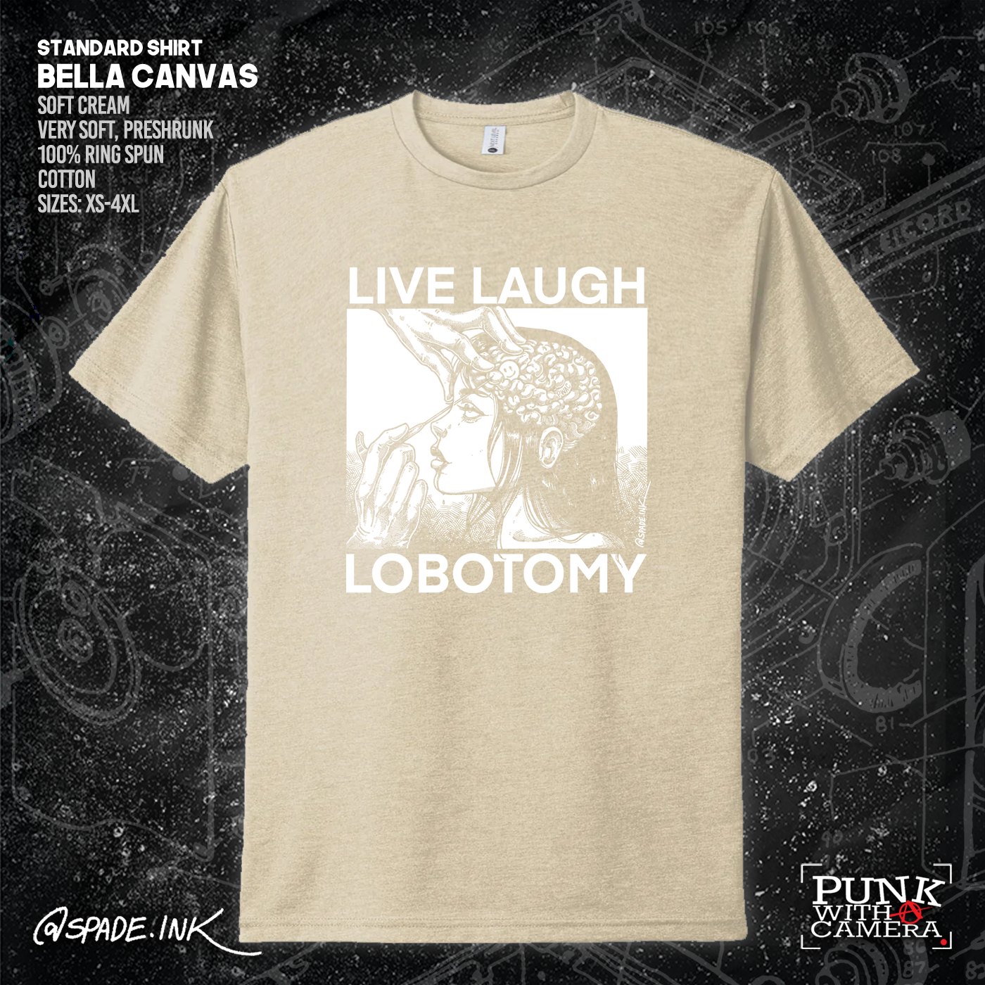 Live Laugh Lobotomy - Spade.Ink