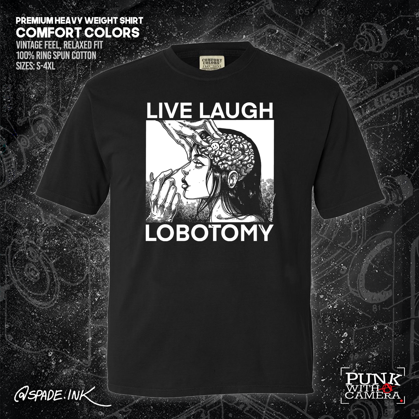 Live Laugh Lobotomy - Spade.Ink