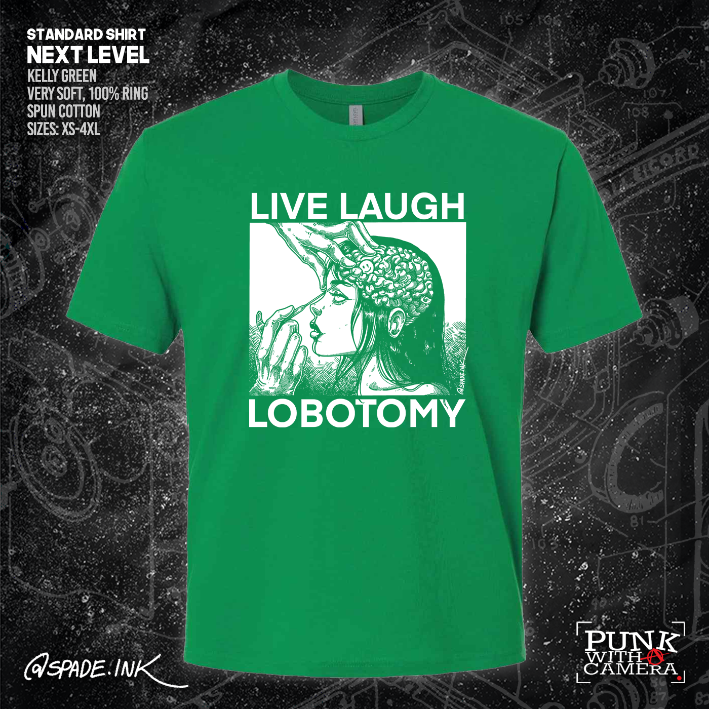 Live Laugh Lobotomy - Spade.Ink