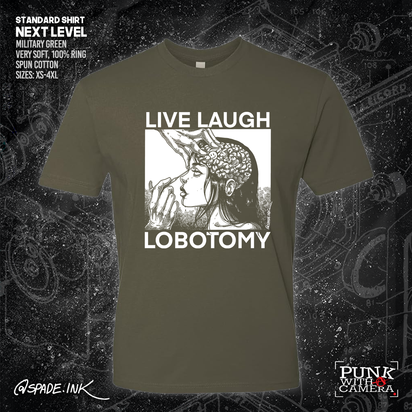 Live Laugh Lobotomy - Spade.Ink