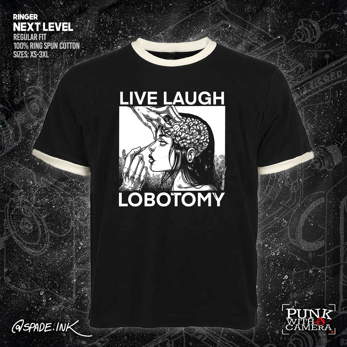 Live Laugh Lobotomy - Spade.Ink